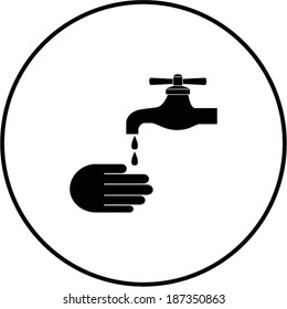 hand washing symbol