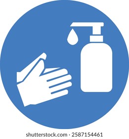 hand washing symbol icon vector