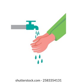 Hand washing vector icon art