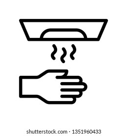 Hand washing vector illustration, Hygiene line design icon 