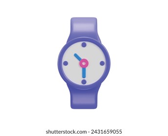 hand watch icon 3d rendering vector illustration