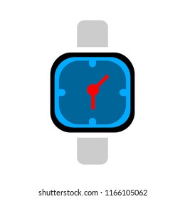 Hand Watch Icon, Clock Icon - Clock Symbol, Vector Clock Isolated