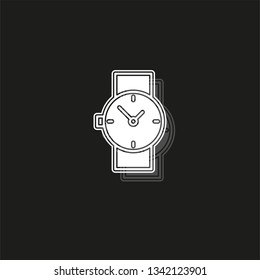 hand watch icon, Clock icon - Clock symbol, vector Clock isolated