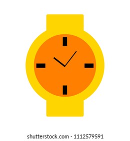 Hand Watch Icon, Clock Icon - Vector Clock Symbol Isolated