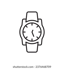 Hand watch icon. Hand watch flat sign desin. Hand watch symbol pictogram. UX UI icon