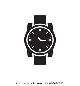 Hand watch icon. Hand watch flat sign desin. Hand watch symbol pictogram. UX UI icon
