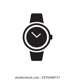 Hand watch icon. Hand watch flat sign desin. Hand watch symbol pictogram. UX UI icon
