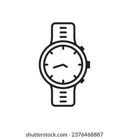 Hand watch icon. Hand watch flat sign desin. Hand watch symbol pictogram. UX UI icon