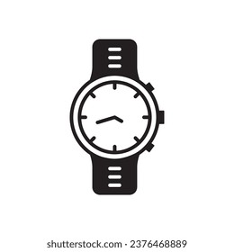 Hand watch icon. Hand watch flat sign desin. Hand watch symbol pictogram. UX UI icon