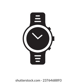 Hand watch icon. Hand watch flat sign desin. Hand watch symbol pictogram. UX UI icon