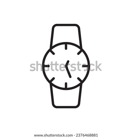 Hand watch icon. Hand watch flat sign desin. Hand watch symbol pictogram. UX UI icon