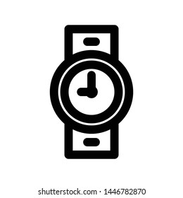 hand watch icon isolated on white background