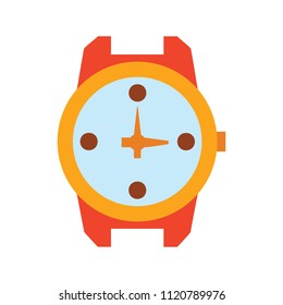 Hand Watch Icon, Wristwatch Illustration - Clock Symbol, Vector Clock Isolated