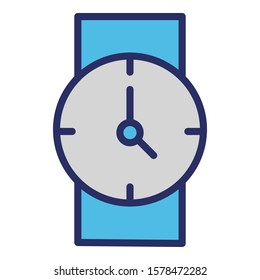 
Hand watch  Isolated Vector Icon fully editable
