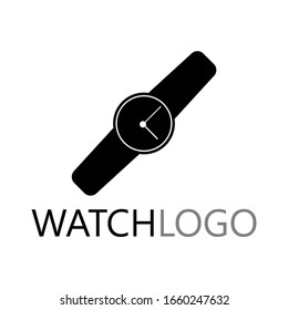 vector de diseño del logotipo de reloj manual.