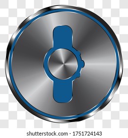 Handschau dir ein einfaches Symbol auf der Metallrunde an. Transparentes Gitter
