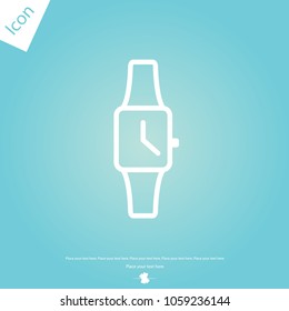 Hand watch vector icon