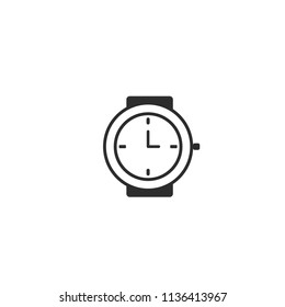 Hand watch vector icon
