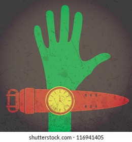 Hand and watches
