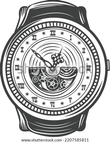 Hand watches for man vector style
