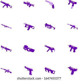 Hand weapons icon set for web sites and user interface