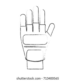 hand wearing gloves icon image 