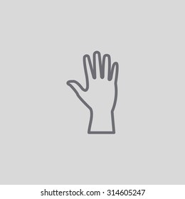 Hand  web icon