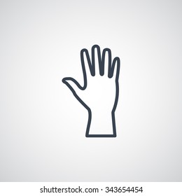 Hand  web icon