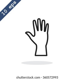 Hand  web icon