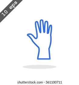 Hand  web icon