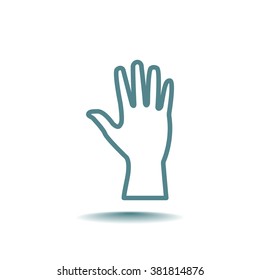 Hand  web icon