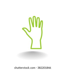 Hand  web icon