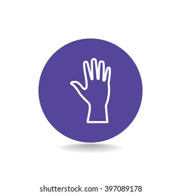 Hand  web icon