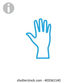 Hand  web icon