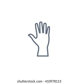 Hand  web icon