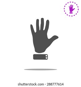 hand web icon. vector design