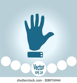 hand web icon. vector design