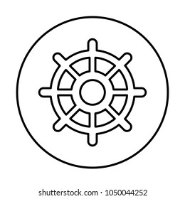 hand wheel icon, marine, cruise, sea, shipping
