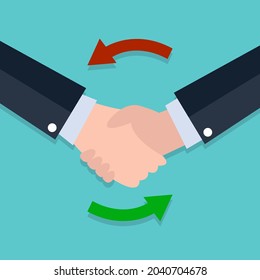 hand white color background, vector illustration