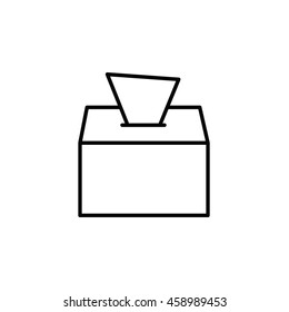Hand Wipe Outline Icon