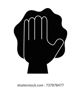 hand wiping with glove