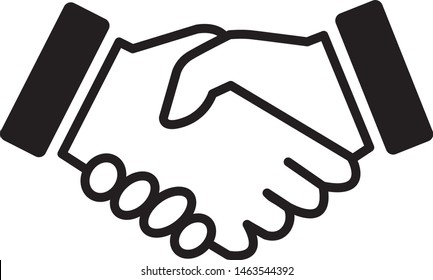 HAND WIRE HAND ICON, handshake,  good morning