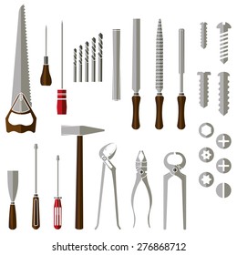 Hand work tools set
