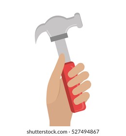 hand worker with tool