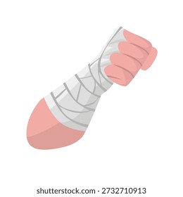 Hand wraps icon vector, muay thai boxing hand wraps vector illustration. Inner gloves bandages for mma, muay thai, kick boxing, muay boran
