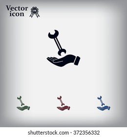 hand wrench icon