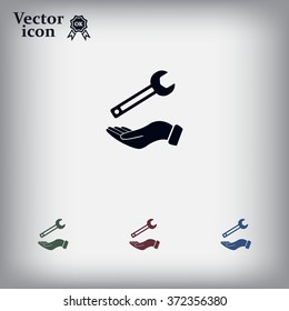 hand wrench icon