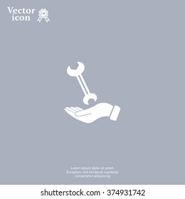 hand wrench icon