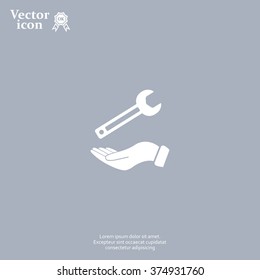 hand wrench icon