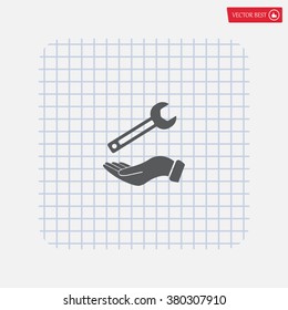 hand wrench icon
